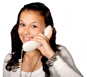 Girl on phone